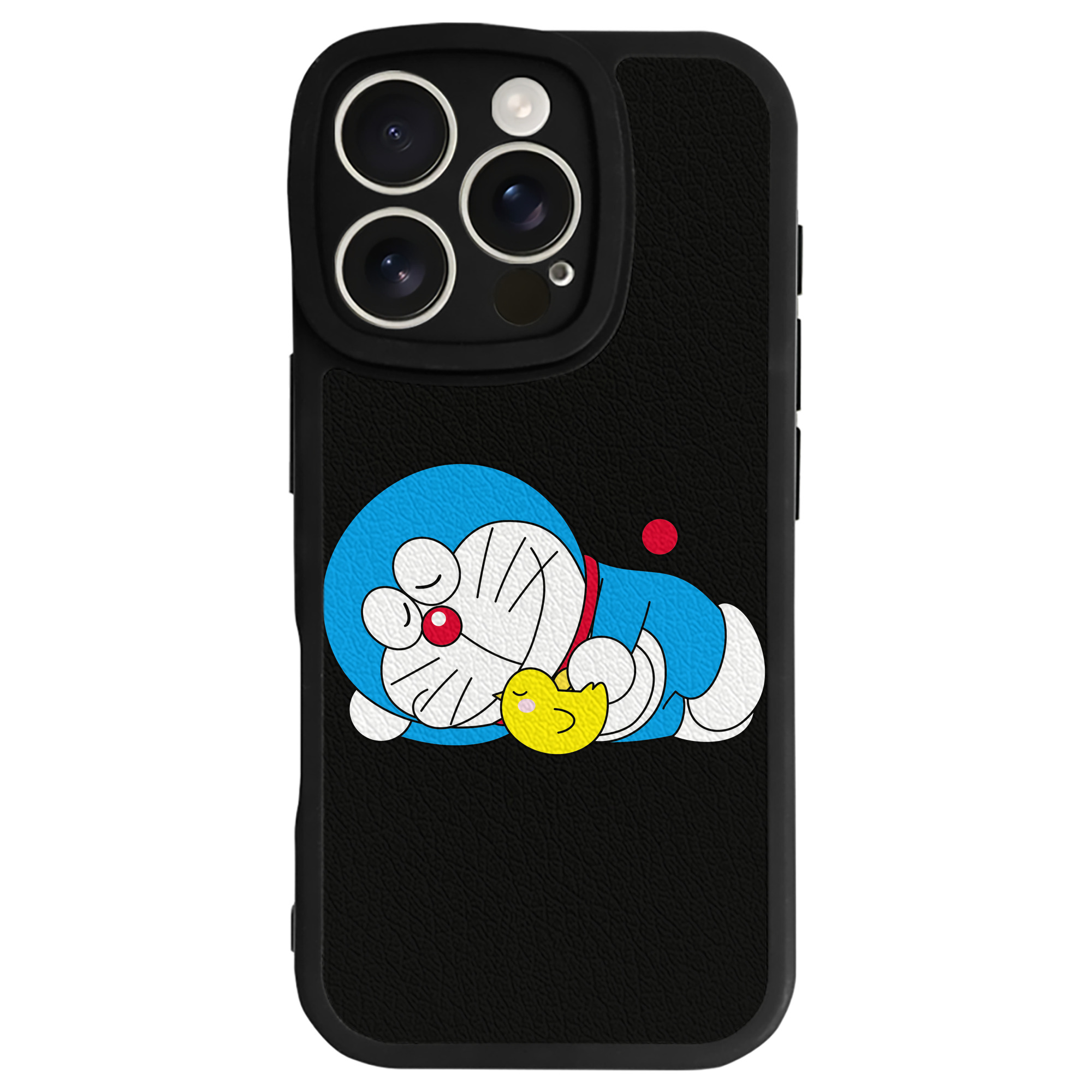 （画像用） ドラえもん Doraemon 【iPhone 16シリーズ対応】シリコンスマホケース（レザー調） 材質：シリコン